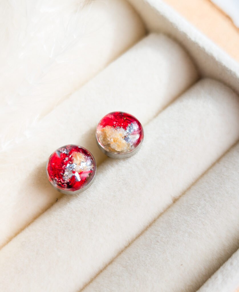 Flower Petal Stud Earrings