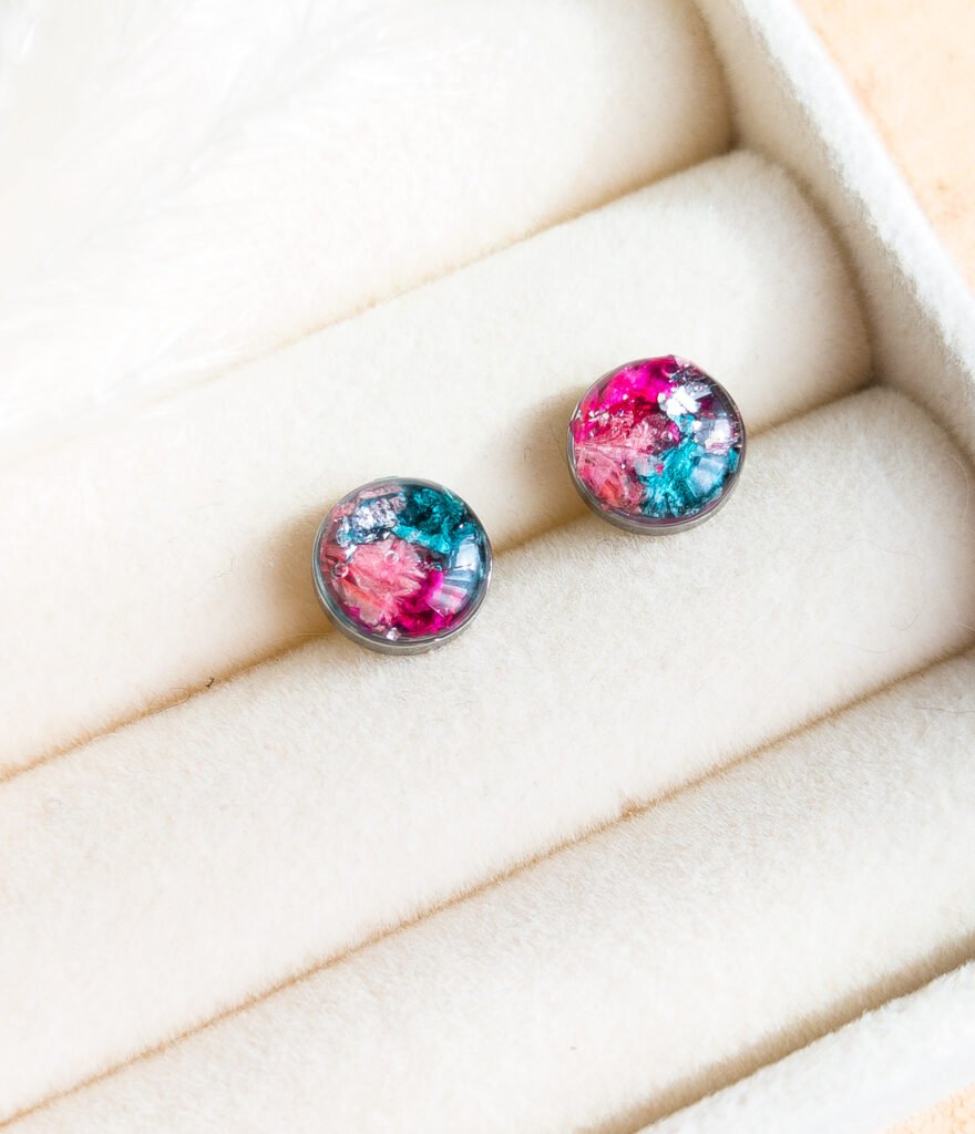 Flower Petal Stud Earrings