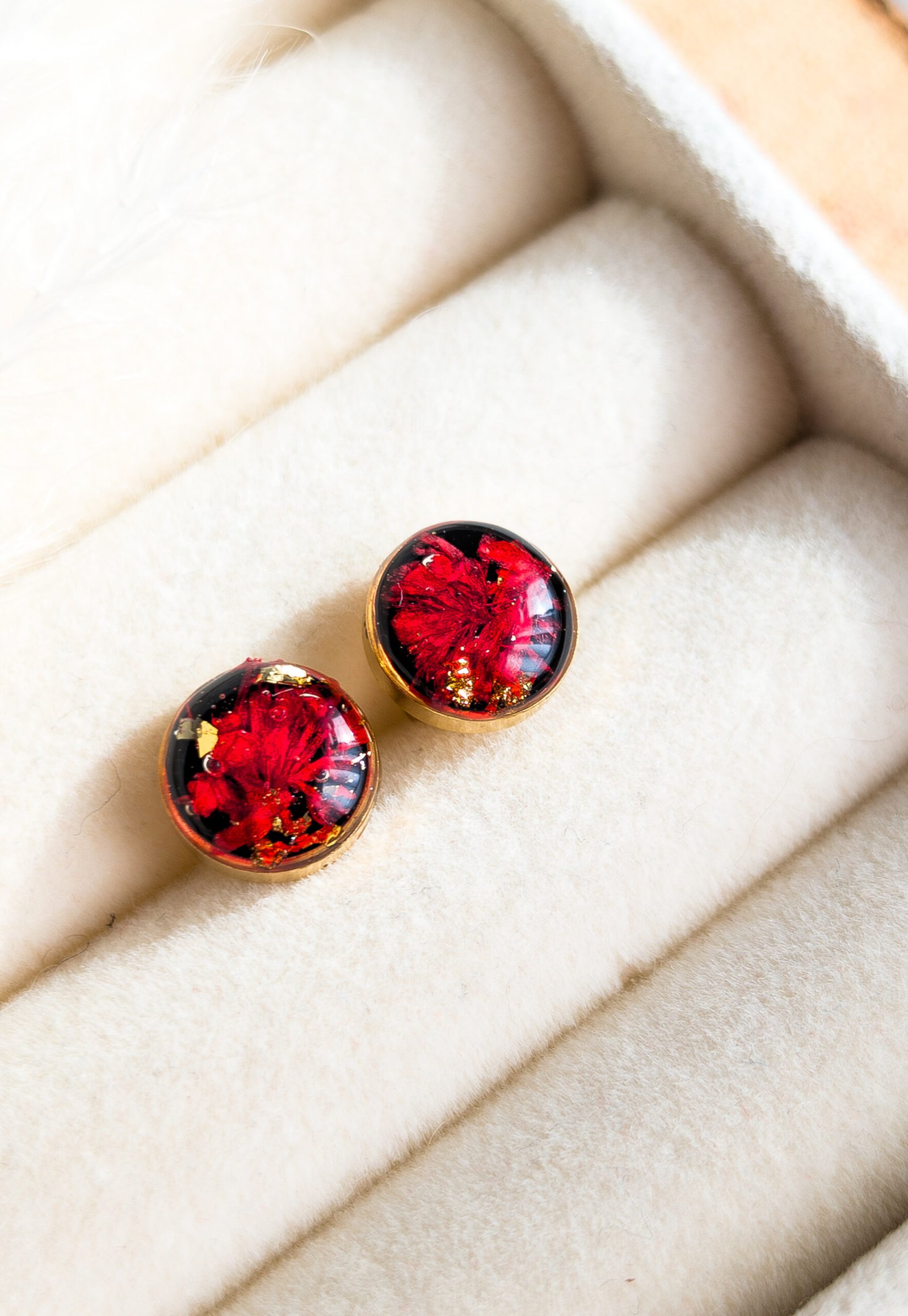 Flower Petal Stud Earrings