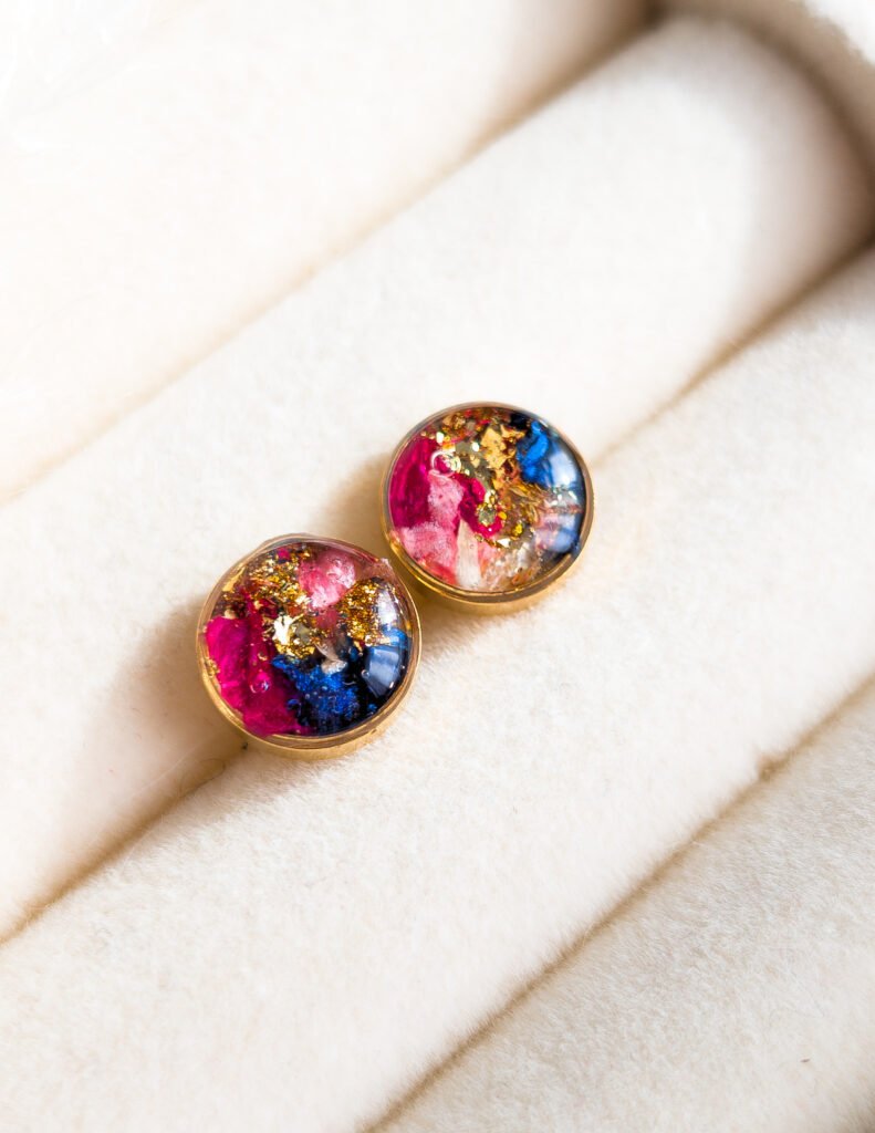 Flower Petal Stud Earrings
