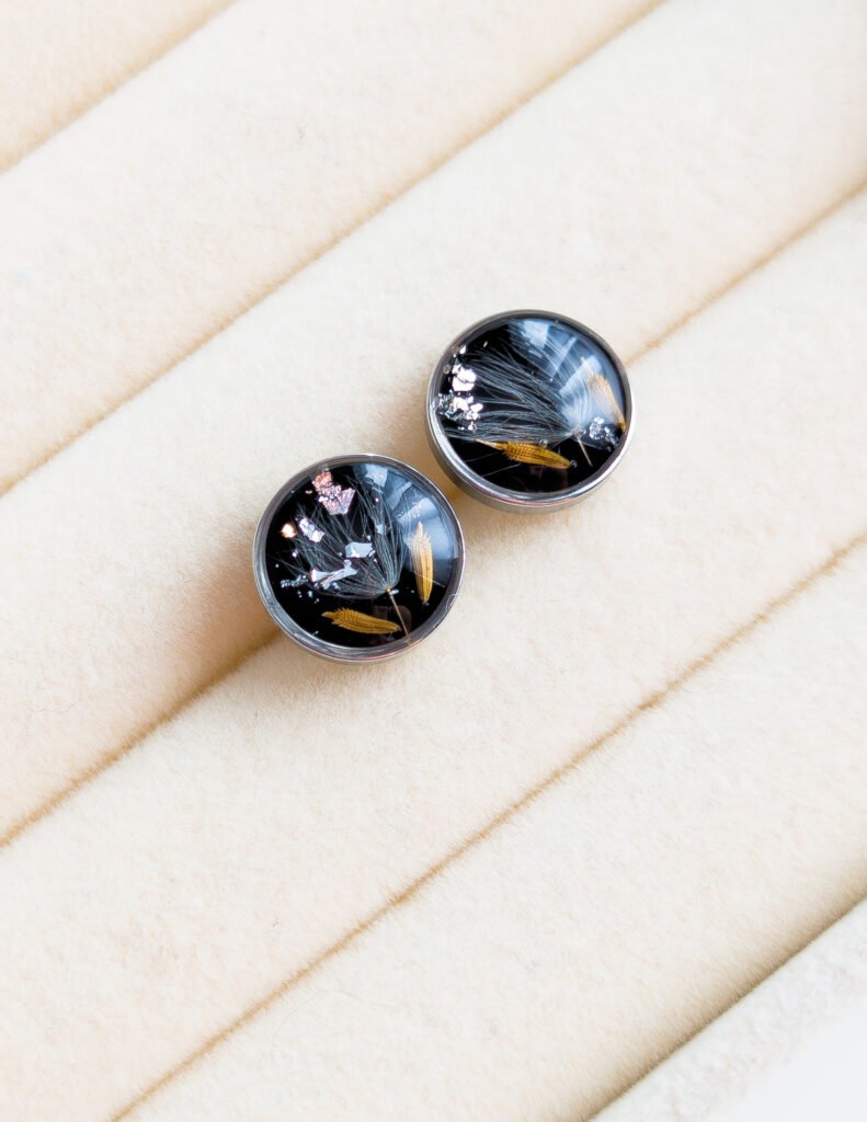 Dandelion Seed Stud Earrings