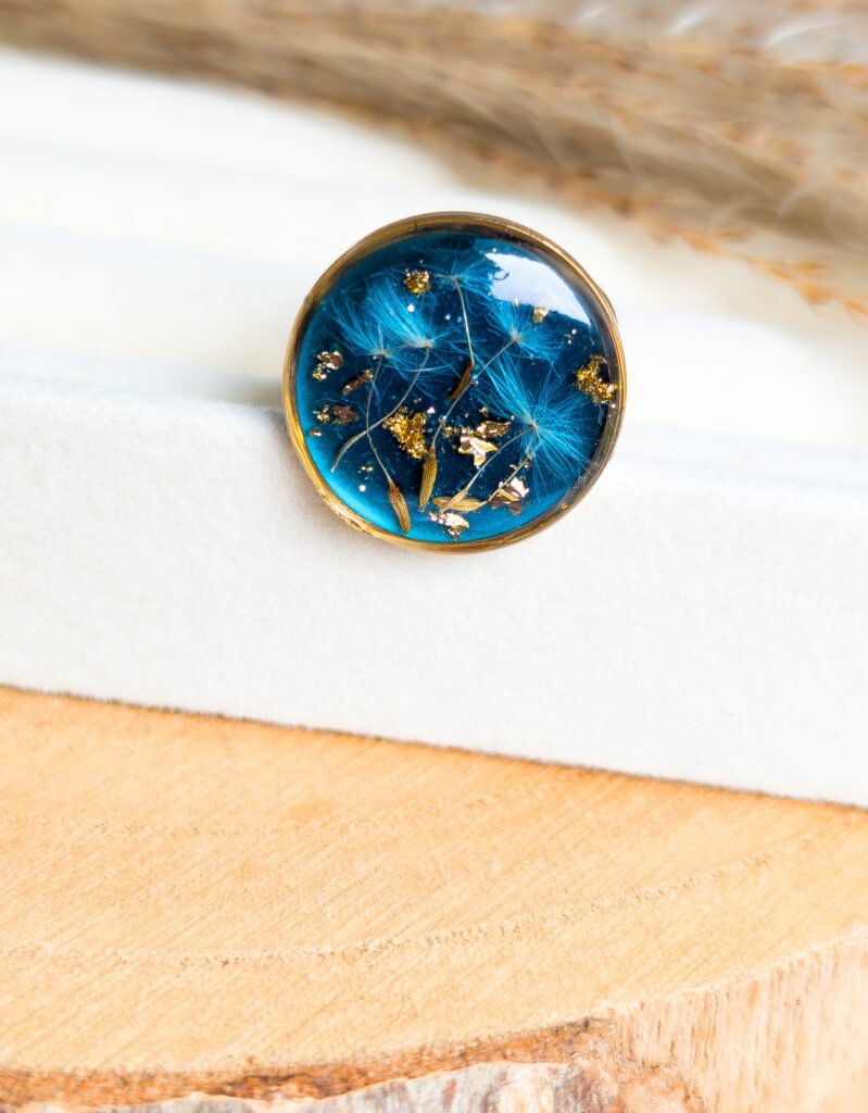 Dandelion Seed Adjustable Ring – One of a Kind
